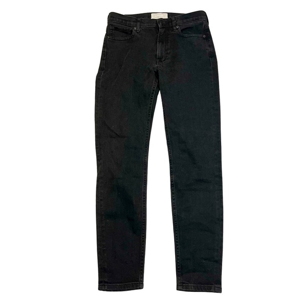 Everlane Mid Rise Skinny Jeans Size 27 Black - Picture 1 of 8
